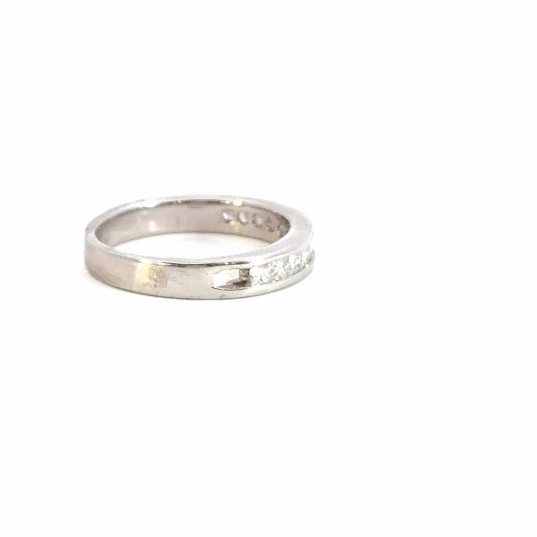 Princess Cut Diamond Band