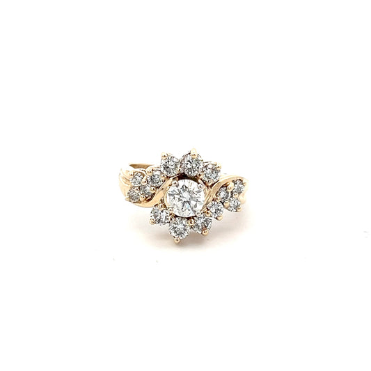 Diamond Yellow Gold Ring